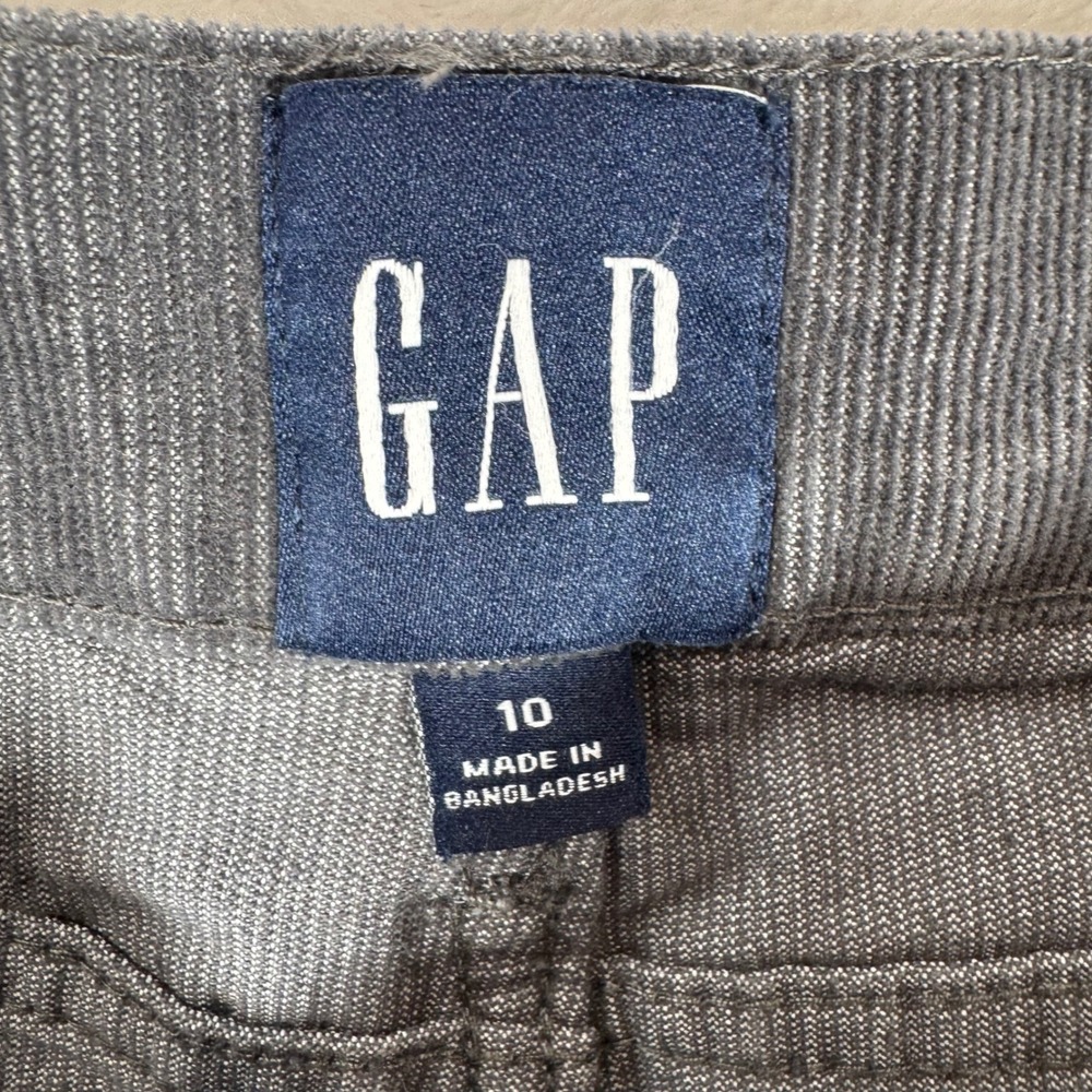 GAP Corduroy Shorts Women Size 10 Gray Raw Hem Cutoff Casual QLS0910S F22 Boho - Picture 4 of 9